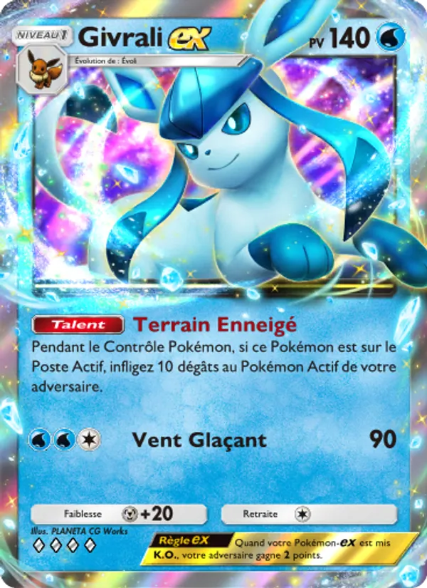 Carte Pokémon Givrali-ex 022/75 de l'extension Lumière Triomphale