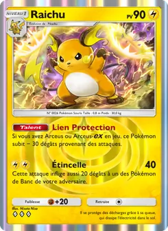 Carte Pokémon Raichu 026 — Lumière Triomphale