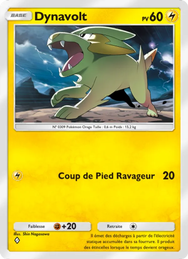 Carte Pokémon Dynavolt 027/75 de l'extension Lumière Triomphale