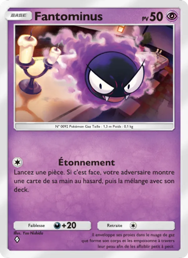Carte Pokémon Fantominus 031/75 de l'extension Lumière Triomphale