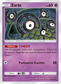 Carte Pokémon Zarbi 034 — Lumière Triomphale