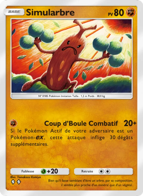 Carte Pokémon Simularbre 036/75 de l'extension Lumière Triomphale