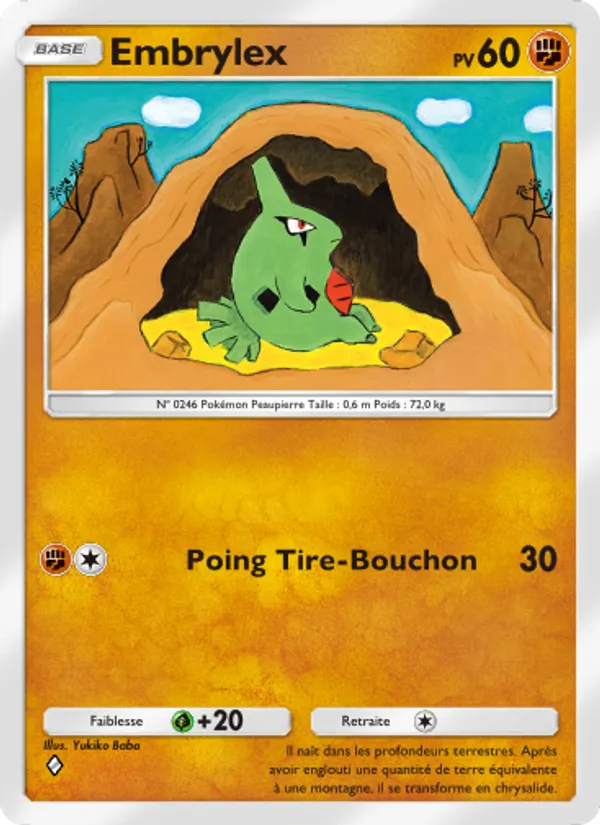 Carte Pokémon Embrylex 039/75 de l'extension Lumière Triomphale