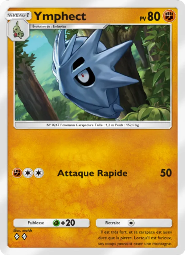 Carte Pokémon Ymphect 040/75 de l'extension Lumière Triomphale