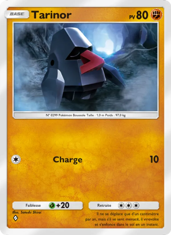 Carte Pokémon Tarinor 042/75 de l'extension Lumière Triomphale