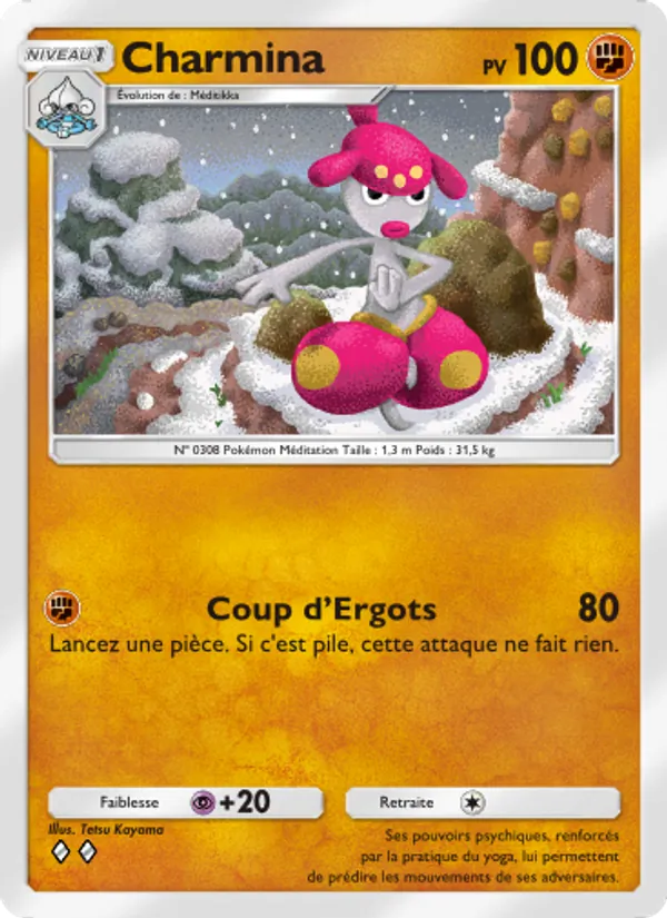 Carte Pokémon Charmina 044/75 de l'extension Lumière Triomphale