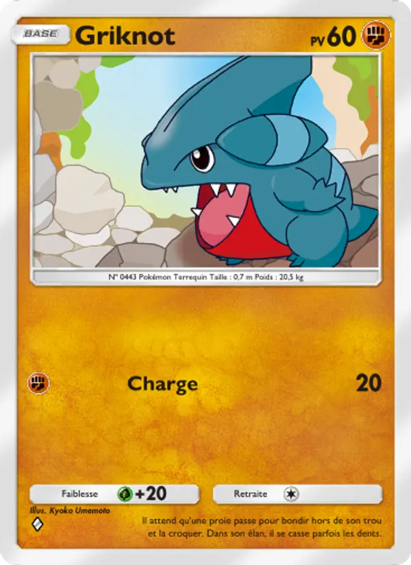 Carte Pokémon Griknot 045/75 de l'extension Lumière Triomphale