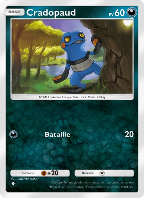Carte Pokémon Cradopaud 051/75 de l'extension Lumière Triomphale