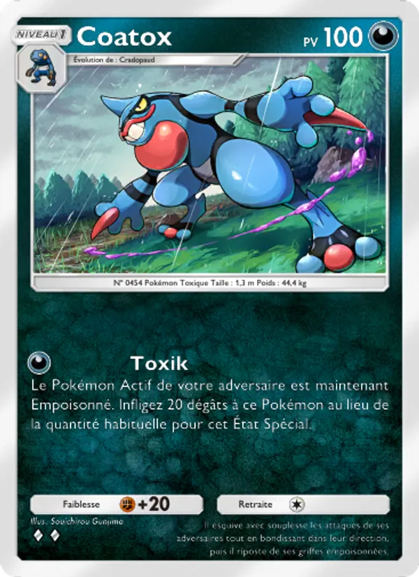 Carte Pokémon Coatox 052/75 de l'extension Lumière Triomphale