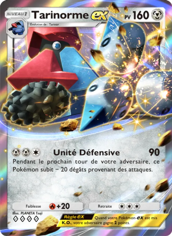 Carte Pokémon Tarinorme-ex 057/75 de l'extension Lumière Triomphale