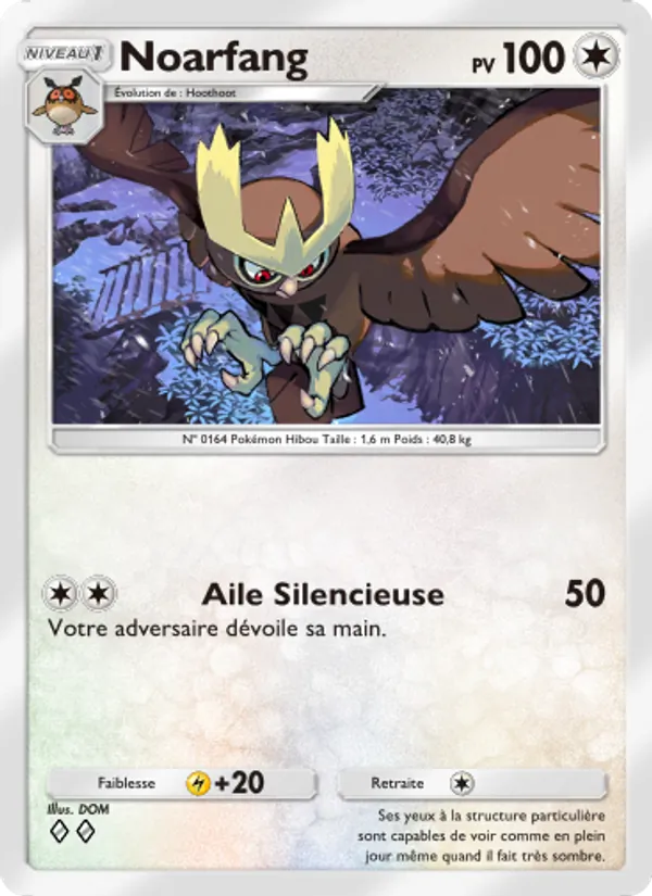 Carte Pokémon Noarfang 065/75 de l'extension Lumière Triomphale