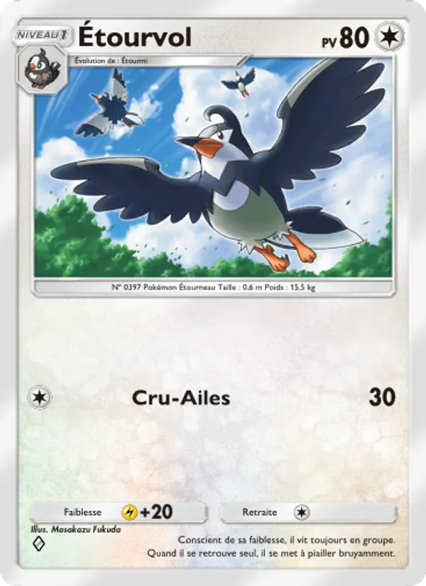 Carte Pokémon Étourvol 067/75 de l'extension Lumière Triomphale