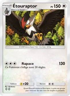 Carte Pokémon Étouraptor 068 — Lumière Triomphale
