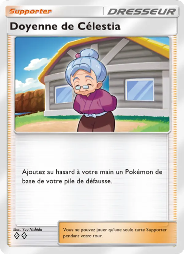 Carte Pokémon Doyenne de Célestia 073/75 de l'extension Lumière Triomphale