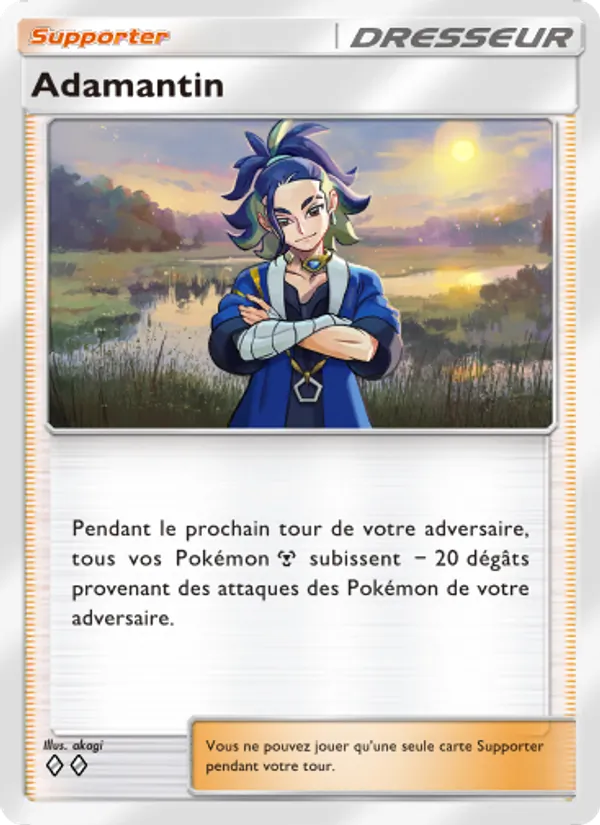 Carte Pokémon Adamantin 075/75 de l'extension Lumière Triomphale
