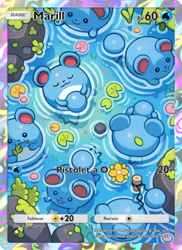 Carte Pokémon Marill 077/75 de l'extension Lumière Triomphale