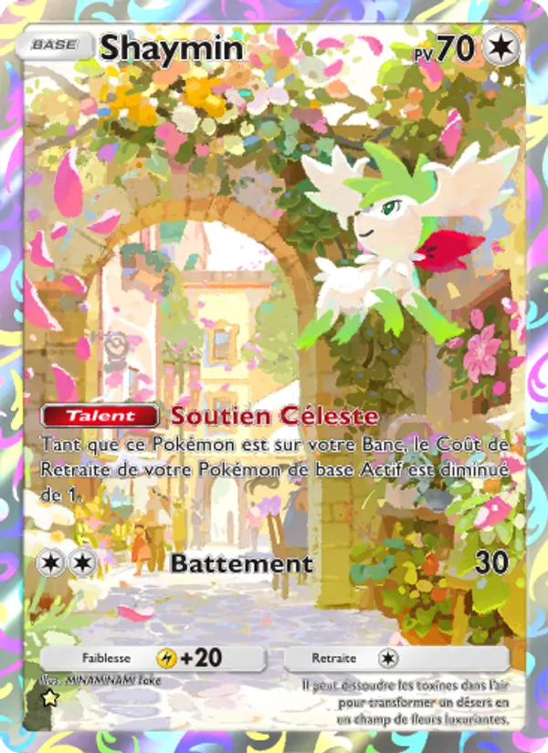Carte Pokémon Shaymin 081/75 de l'extension Lumière Triomphale