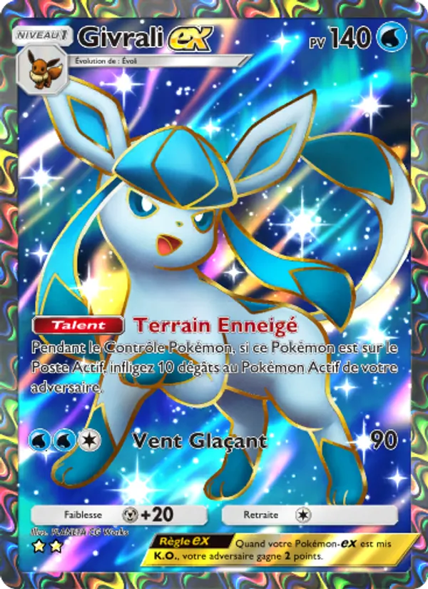 Carte Pokémon Givrali-ex 083/75 de l'extension Lumière Triomphale