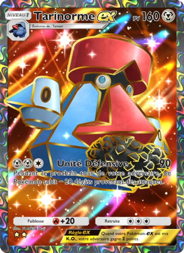 Carte Pokémon Tarinorme-ex 085/75 de l'extension Lumière Triomphale