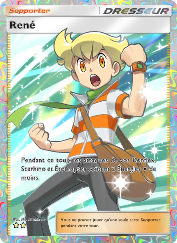 Carte Pokémon René 089/75 de l'extension Lumière Triomphale