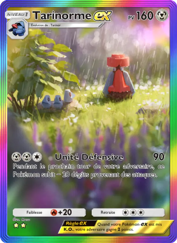 Carte Pokémon Tarinorme-ex 094/75 de l'extension Lumière Triomphale