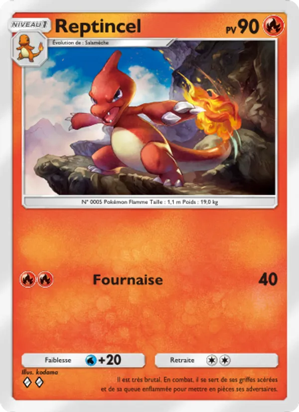 Carte Pokémon Reptincel 009/72 de l'extension Réjouissances Rayonnantes
