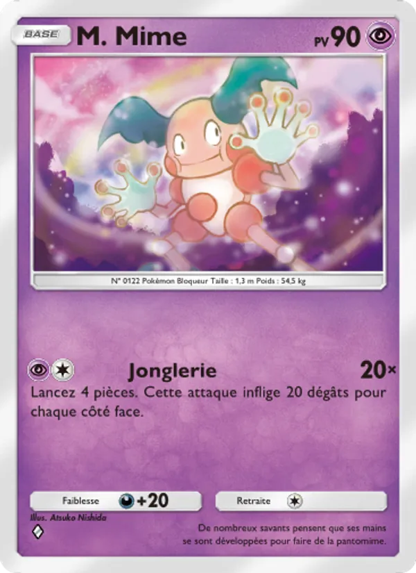 Carte Pokémon M. Mime 032/72 de l'extension Réjouissances Rayonnantes