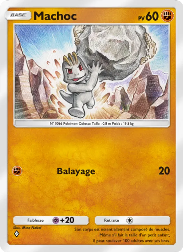 Carte Pokémon Machoc 037/72 de l'extension Réjouissances Rayonnantes