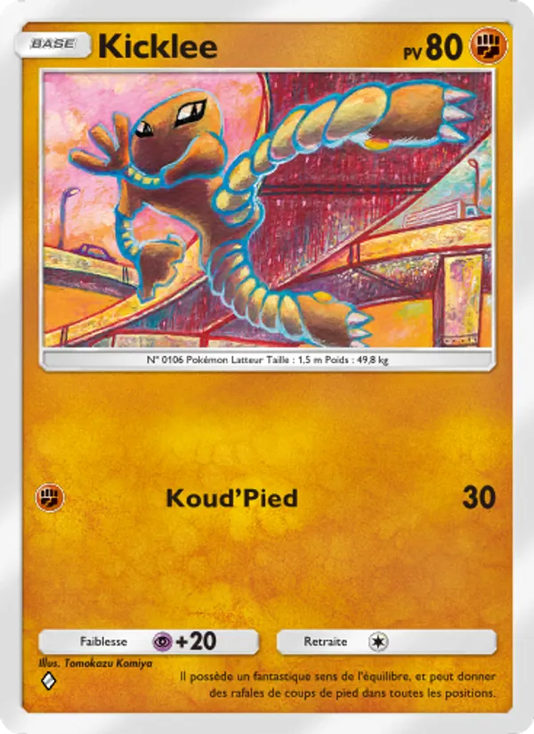 Carte Pokémon Kicklee 040/72 de l'extension Réjouissances Rayonnantes