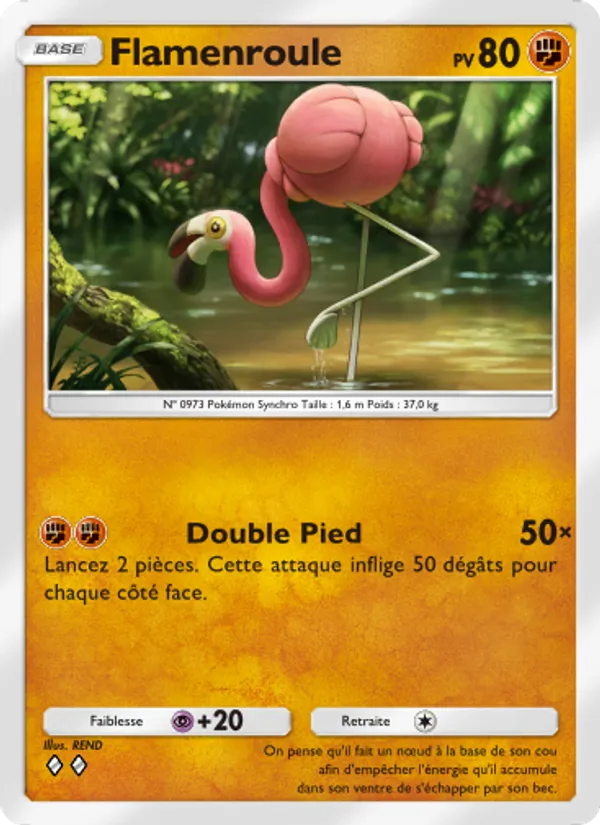Carte Pokémon Flamenroule 044/72 de l'extension Réjouissances Rayonnantes