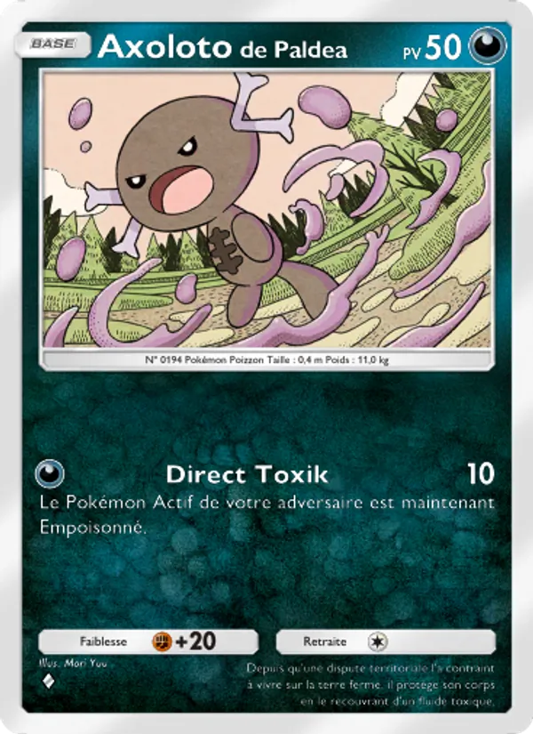 Carte Pokémon Axolotode Paldea 047/72 de l'extension Réjouissances Rayonnantes