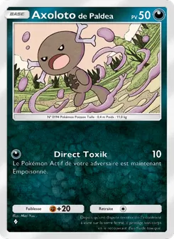 Carte Pokémon Axolotode Paldea 047 — Réjouissances Rayonnantes