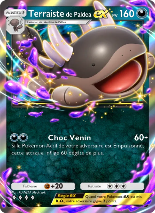 Carte Pokémon Terraistede Paldea-ex 048/72 de l'extension Réjouissances Rayonnantes