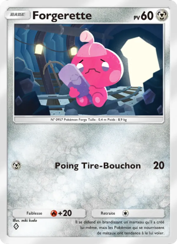 Carte Pokémon Forgerette 052/72 de l'extension Réjouissances Rayonnantes