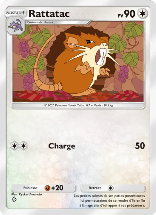 Carte Pokémon Rattatac 059/72 de l'extension Réjouissances Rayonnantes