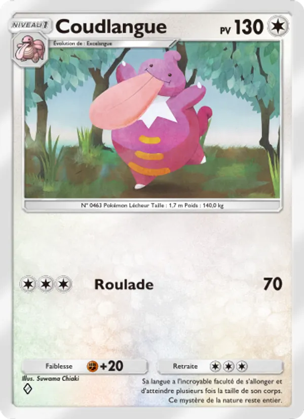 Carte Pokémon Coudlangue 063/72 de l'extension Réjouissances Rayonnantes