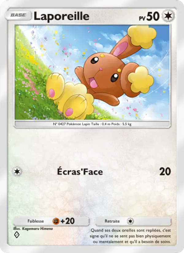 Carte Pokémon Laporeille 066/72 de l'extension Réjouissances Rayonnantes