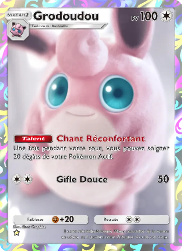 Carte Pokémon Grodoudou 078/72 de l'extension Réjouissances Rayonnantes