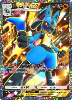 Carte Pokémon Lucario-ex 084 — Réjouissances Rayonnantes