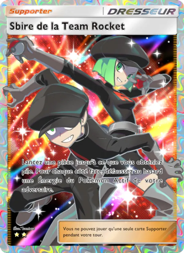 Carte Pokémon Sbire de la Team Rocket 091/72 de l'extension Réjouissances Rayonnantes