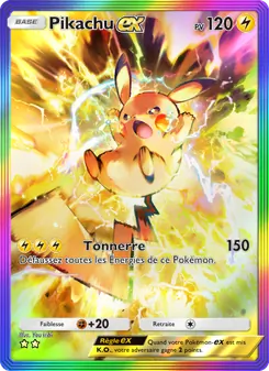 Carte Pokémon Pikachu-ex 092 — Réjouissances Rayonnantes