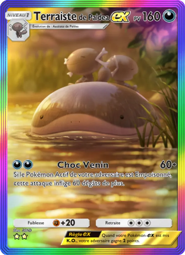 Carte Pokémon Terraistede Paldea-ex 093/72 de l'extension Réjouissances Rayonnantes