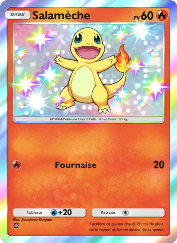 Carte Pokémon Salamèche 099/72 de l'extension Réjouissances Rayonnantes