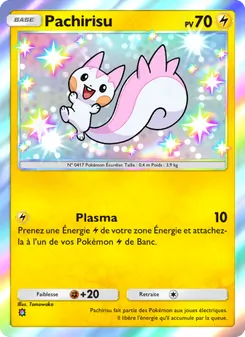 Carte Pokémon Pachirisu 103 — Réjouissances Rayonnantes