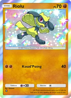 Carte Pokémon Riolu 104 — Réjouissances Rayonnantes