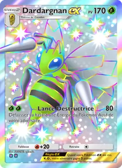Carte Pokémon Dardargnan-ex 107 — Réjouissances Rayonnantes