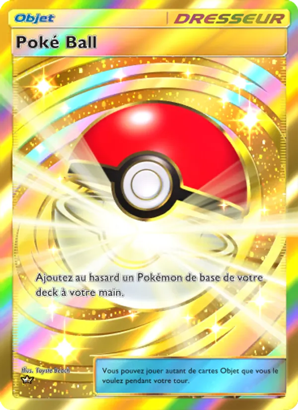 Carte Pokémon Poké Ball 111/72 de l'extension Réjouissances Rayonnantes