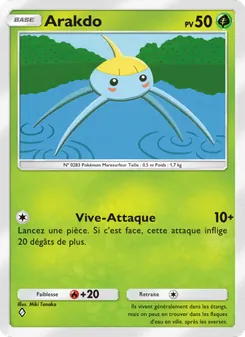 Carte Pokémon Arakdo 003 — Gardiens Astraux