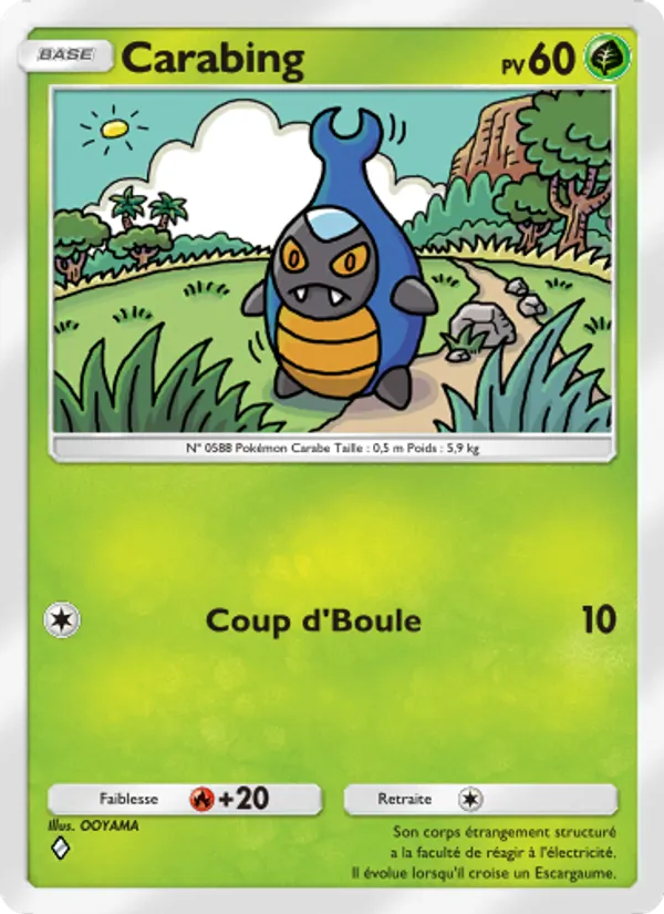 Carte Pokémon Carabing 006/155 de l'extension Gardiens Astraux