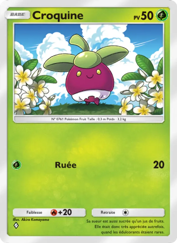Carte Pokémon Croquine 018/155 de l'extension Gardiens Astraux